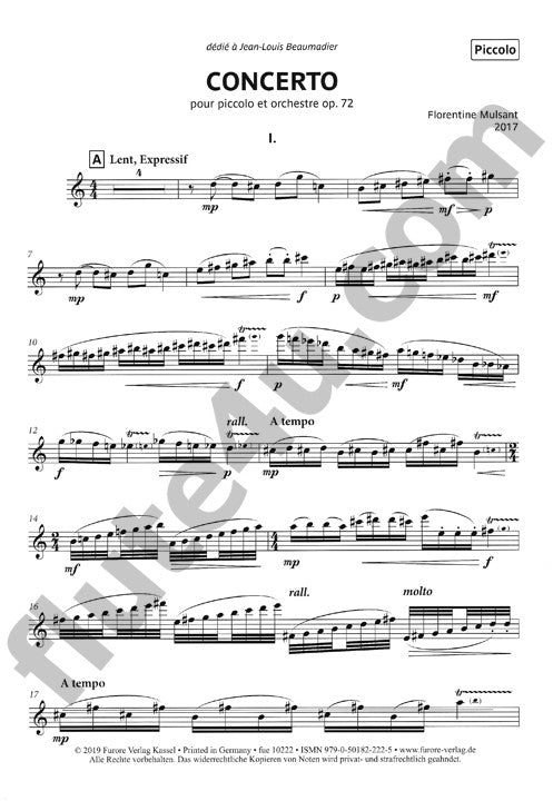 Mulsant, F :: Concerto, op. 72, No. 2