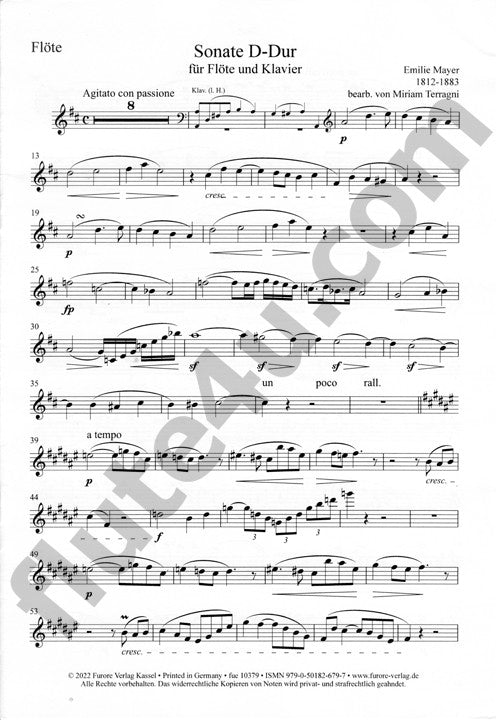 Mayer, E :: Sonate D-Dur [Sonata in D Major]