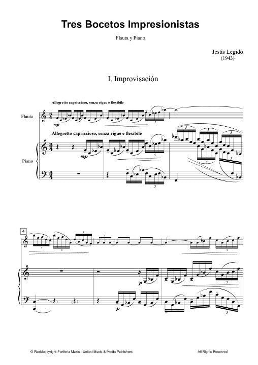 Legido, J :: Tres Bocetos Impresionistas [Three Impressionist Sketches]