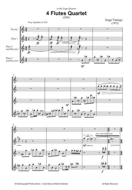 Variego, J :: 4 Flutes Quartet