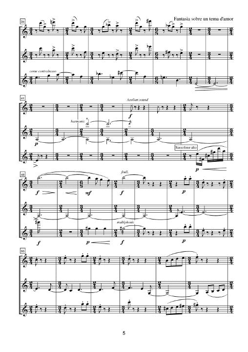 Diaz, N :: Fantasia sobre un tema d'amor [Fantasia on a theme of love]