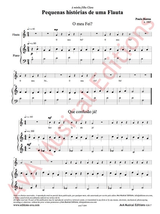 Bastos, P :: Pequenas historias de uma Flauta [Little Stores of a Flute]
