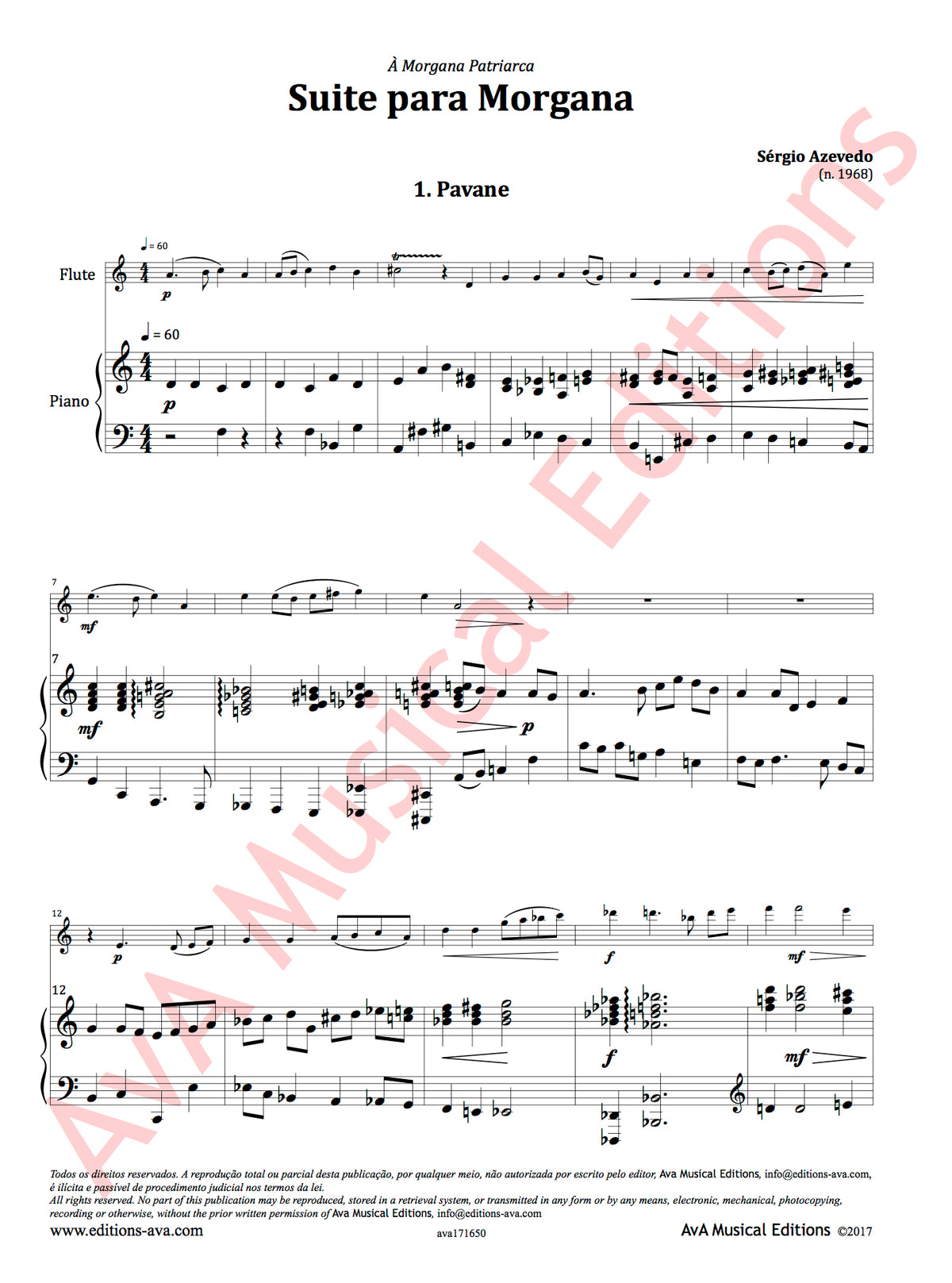 Azevedo, S :: Suite para Morgana