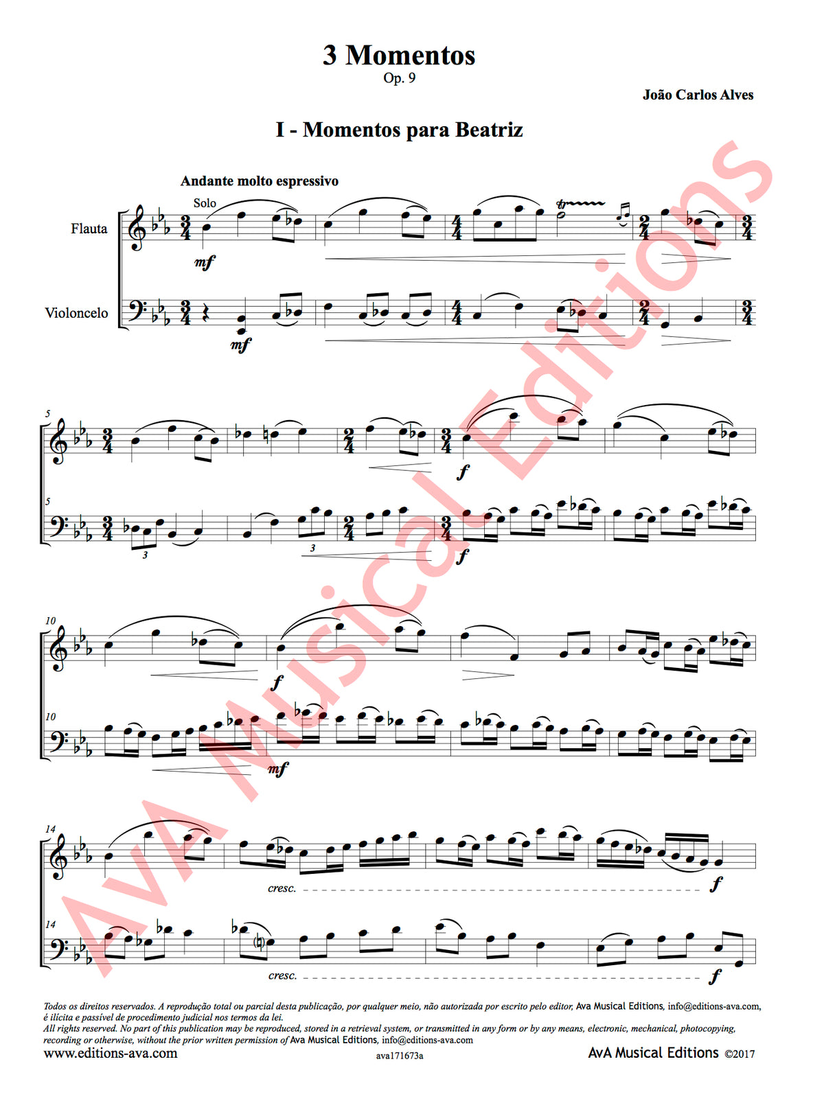Alves, JC :: 3 Momentos, Op. 9