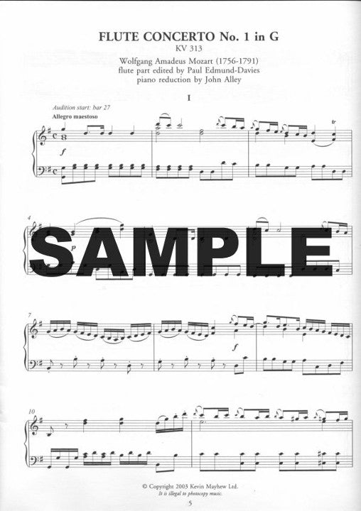 Mozart, WA :: Concerto No. 1 in G - KV 313