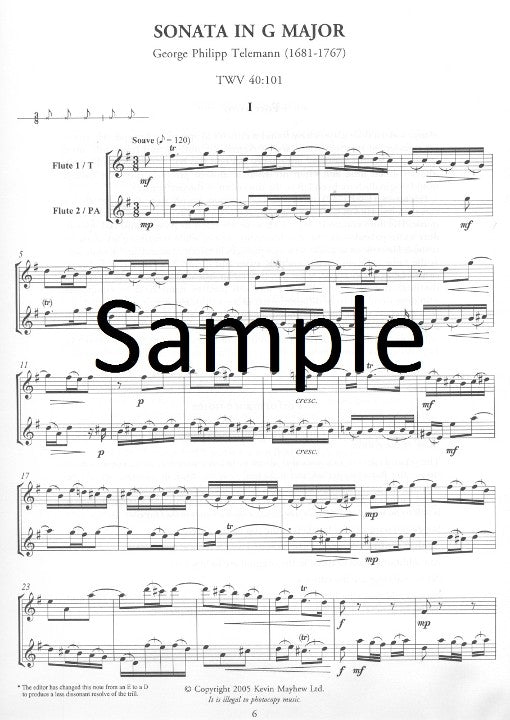 Telemann, G :: Six Sonatas: Book One