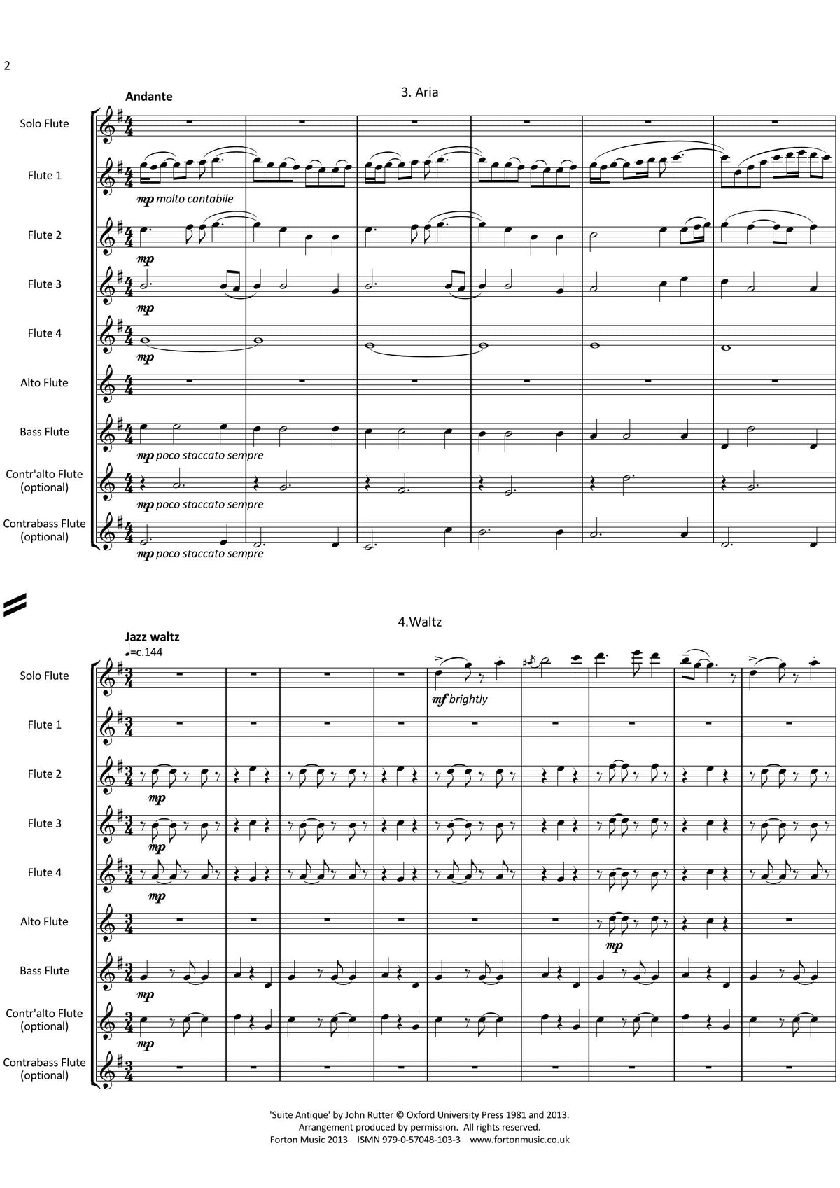 Rutter, J :: Suite Antique