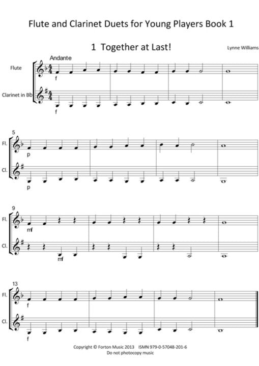 Williams, L :: Flute and Clarinet Duets for Young Players
