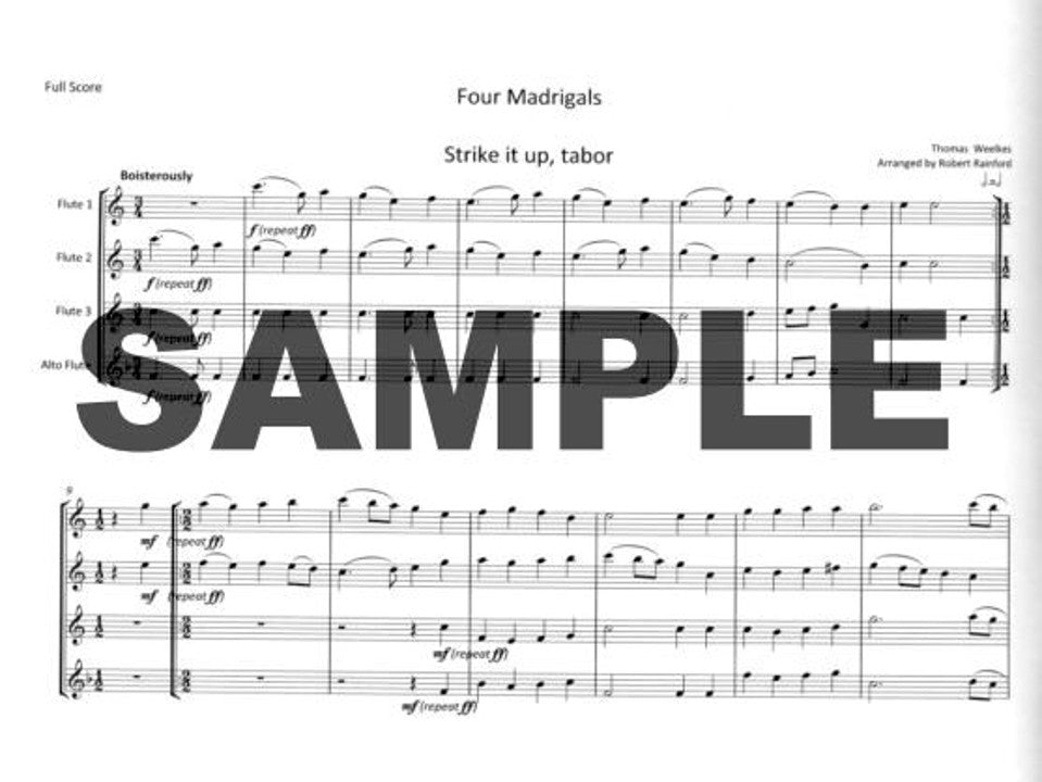 Weelkes, T :: Four Madrigals