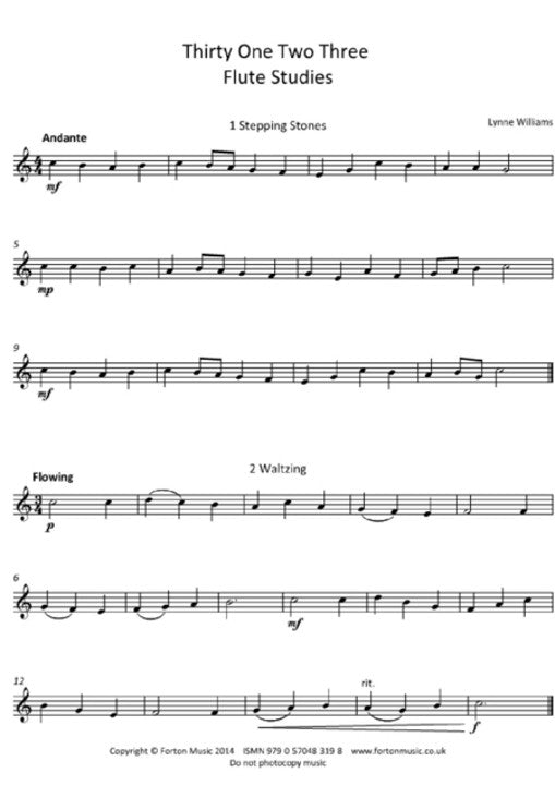Williams, L :: Thirty One Two Three: Flute Studies