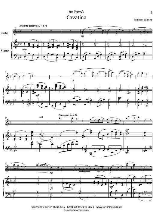 Walshe, M :: Cavatina & Villanelle