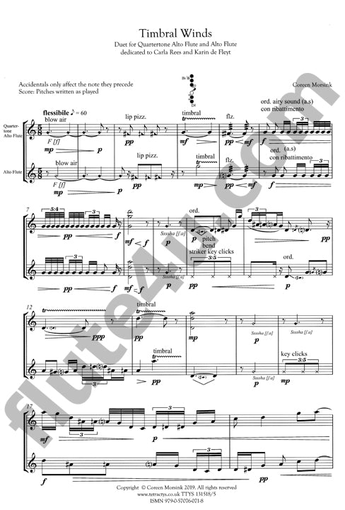Morsink, C :: Timbral Winds
