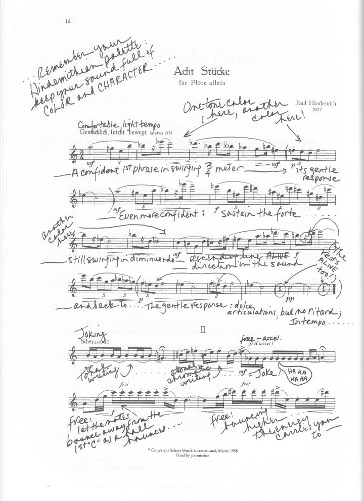 Hindemith, P :: Paula Robison Flute Masterclass: Music of Paul Hindemith