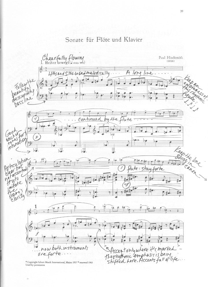 Hindemith, P :: Paula Robison Flute Masterclass: Music of Paul Hindemith