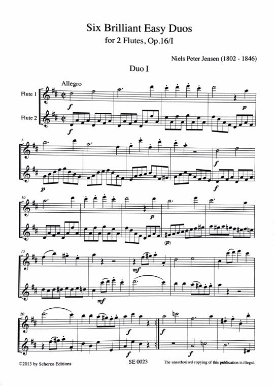Jensen, NP :: Six Brilliant Easy Duos: Book I (1-3)