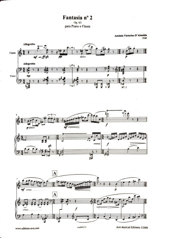 d'Almeida, AV :: Fantasia No. 2, Op. 63