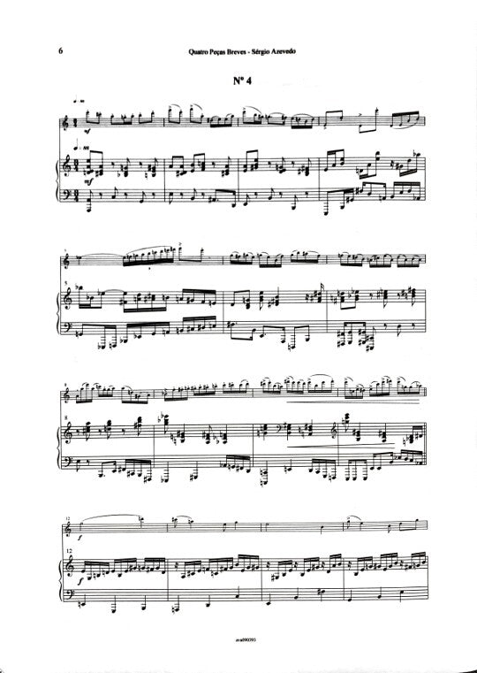 Azevedo, S :: Quatro Pecas Breves [4 Brief Pieces]