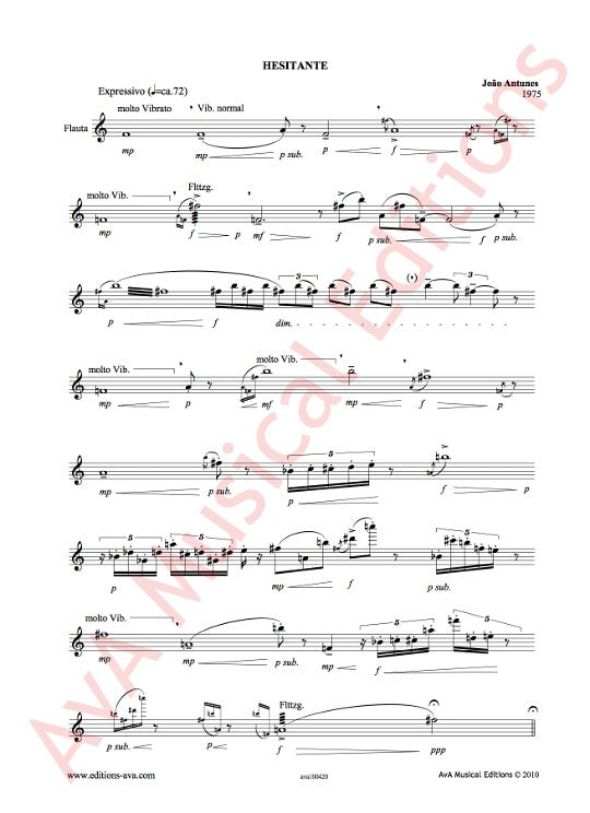 Antunes, J :: Hesitante - Confiante