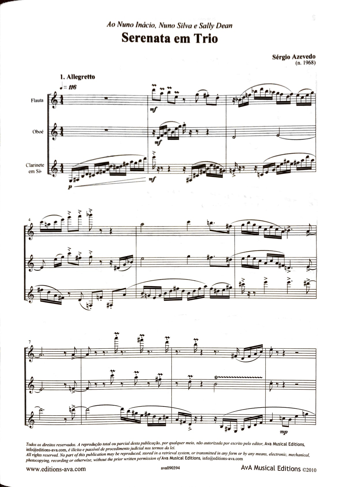 Azevedo, S :: Serenata em trio