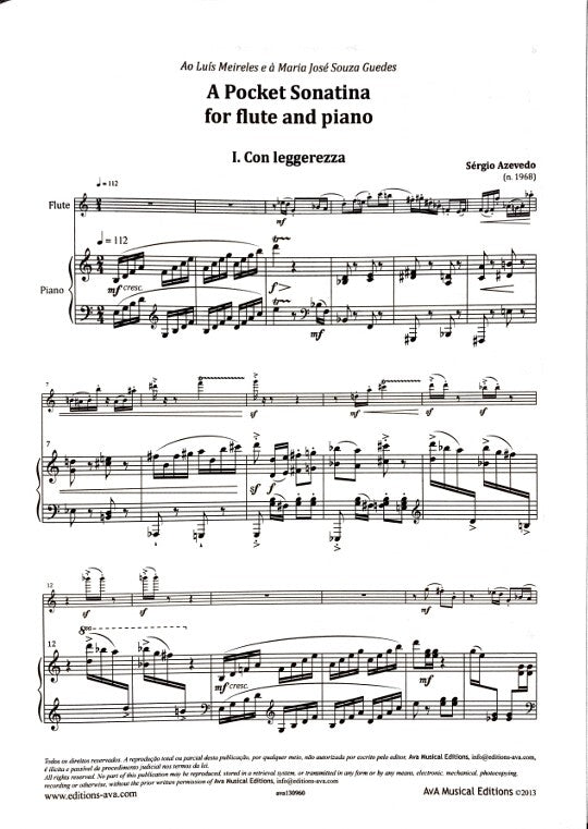 Azevedo, S :: A Pocket Sonatina
