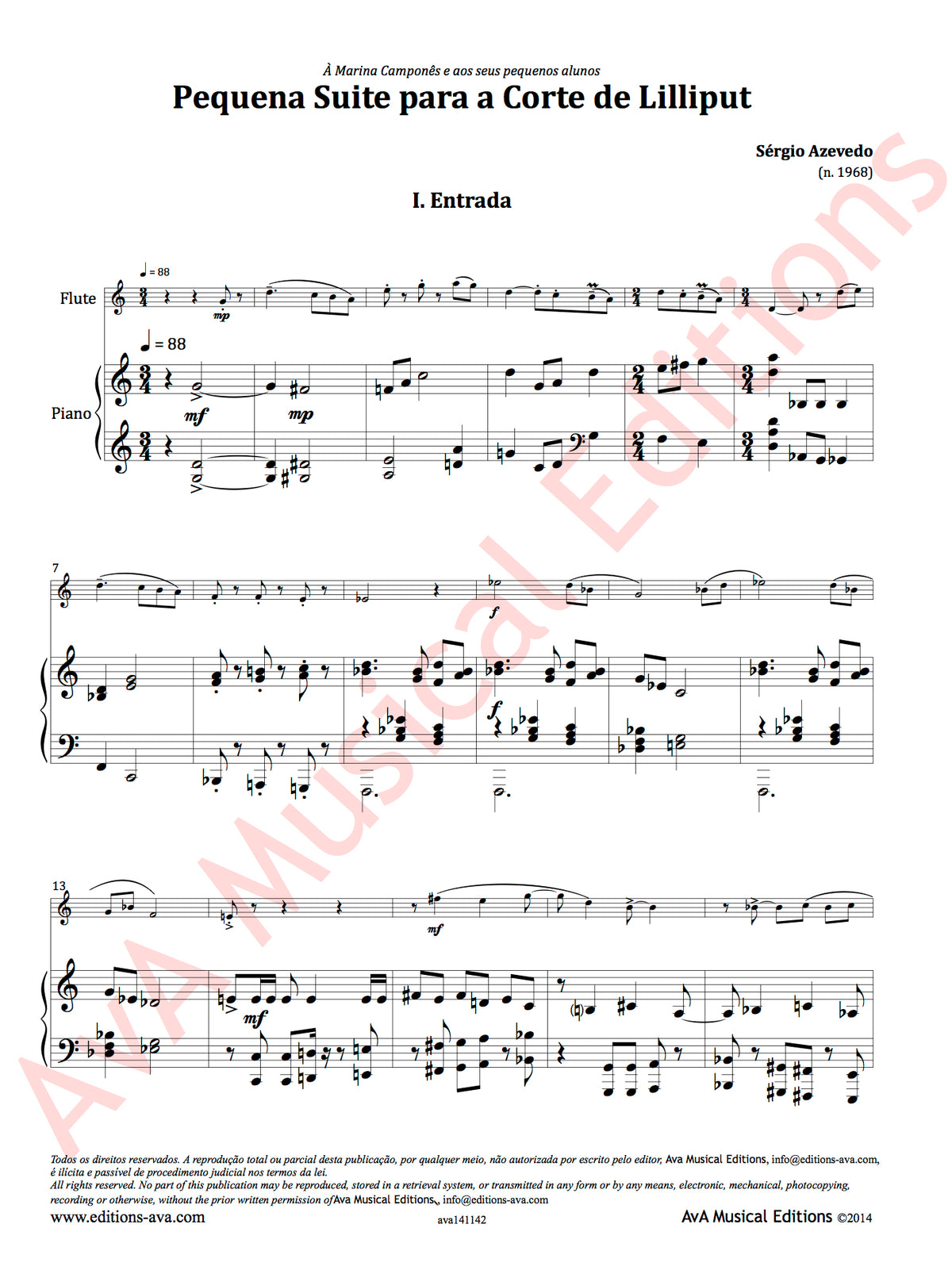 Azevedo, S :: Pequena Suite para a Corte de Lilliput [Small Suite for the Court of Lilliput)