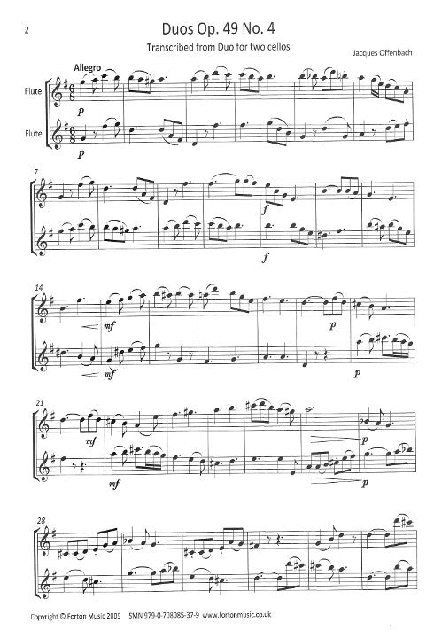 Offenbach, J :: Duos: Opus 49, No. 4-6