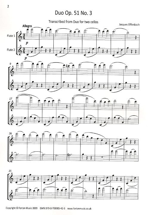 Offenbach, J :: Duos: Opus 51, No. 3