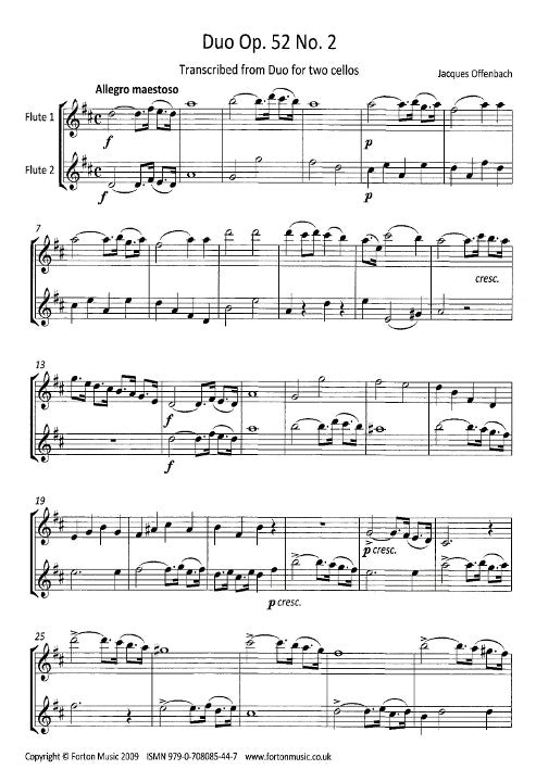 Offenbach, J :: Duos: Opus 52, No. 2