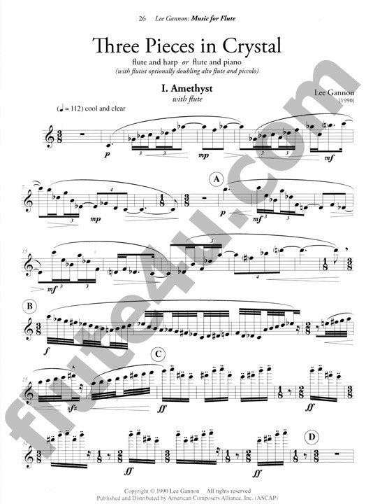 Gannon, L :: Music for Flute