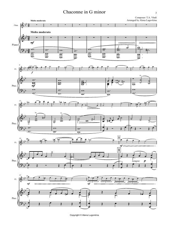 Vitali, TA :: Chaconne in G minor