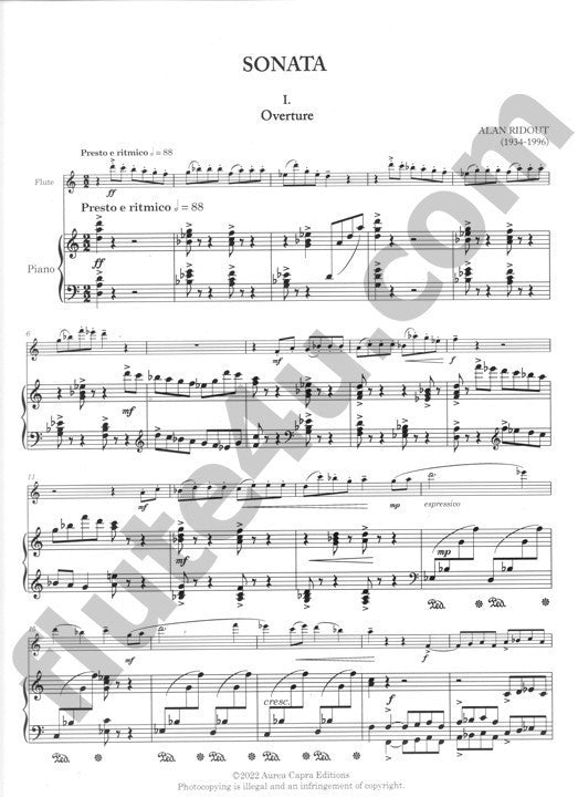 Ridout, A :: Sonata
