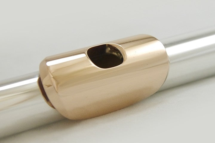 Mancke Flute Headjoint - Sterling Silver/14k Lip Plate and Platinum Riser