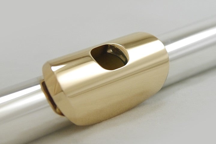 Mancke Flute Headjoint - Sterling Silver/18k Lip Plate and Platinum Riser