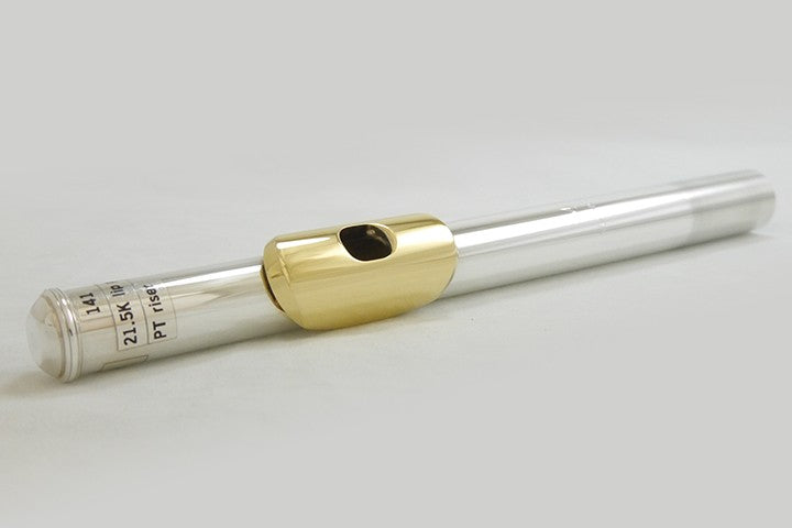 Mancke Flute Headjoint - Sterling Silver/21.5k Lip Plate/Platinum Riser