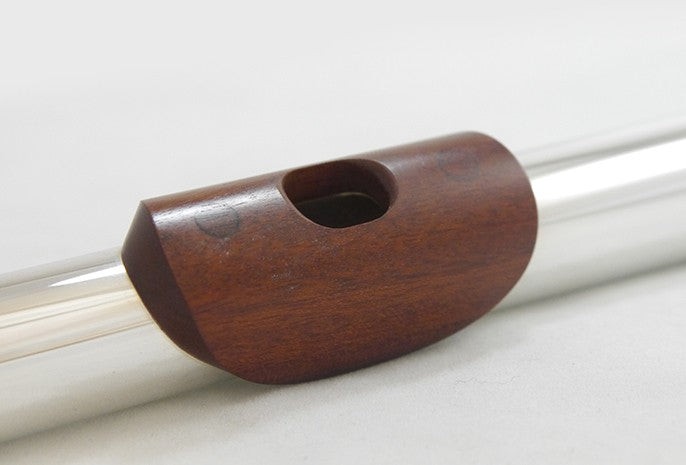 Mancke Flute Headjoint - Sterling Silver/Mopane Lip and Riser