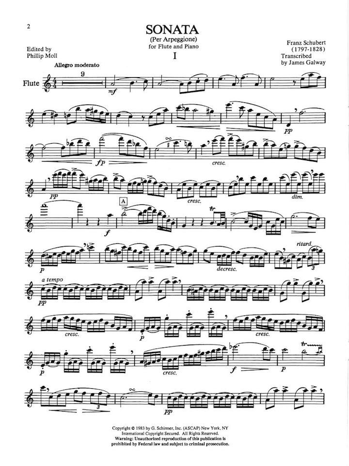 Schubert, F :: Sonata (Per Arpeggione)