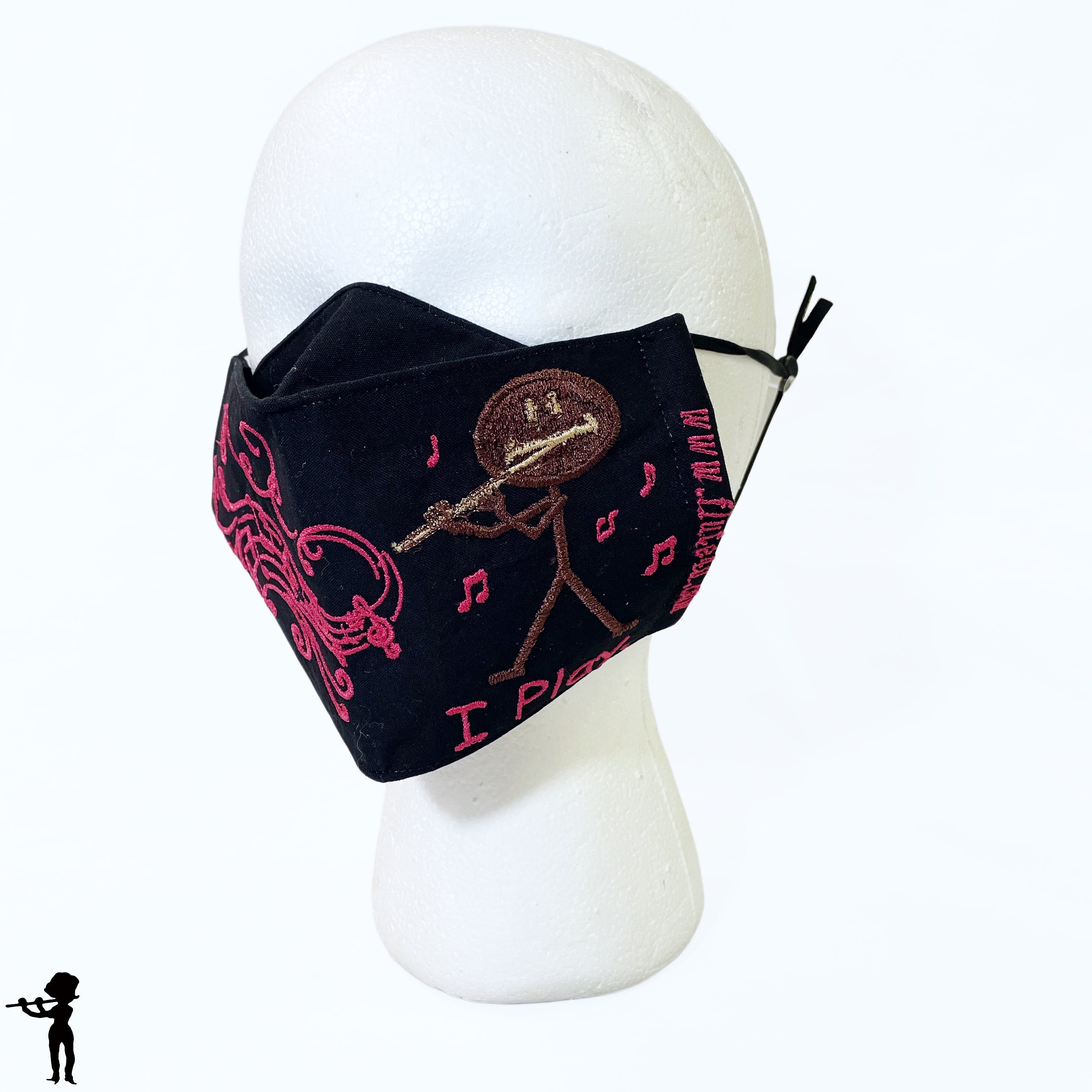 Handmade Mask with Flute Design