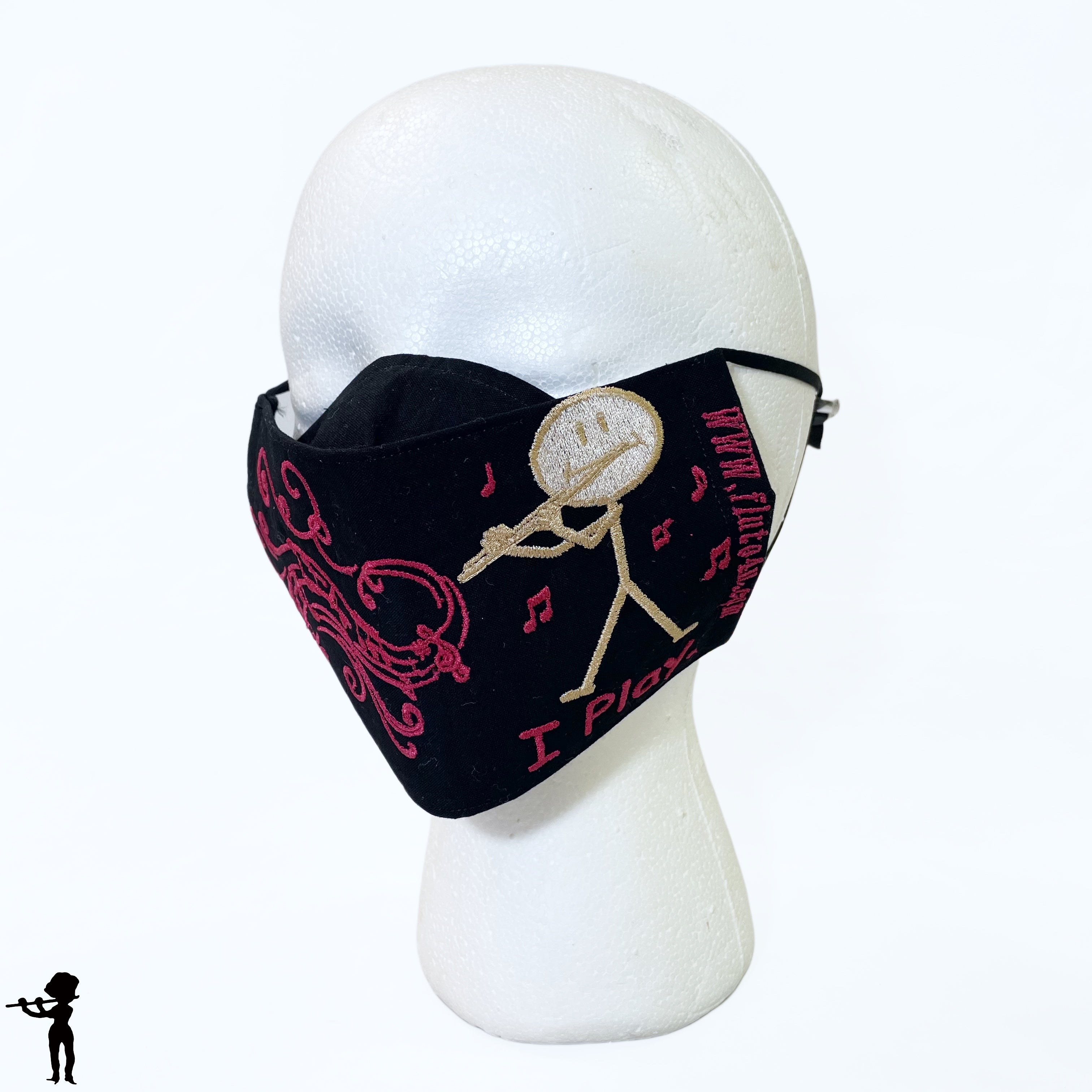 Handmade Mask with Flute Design