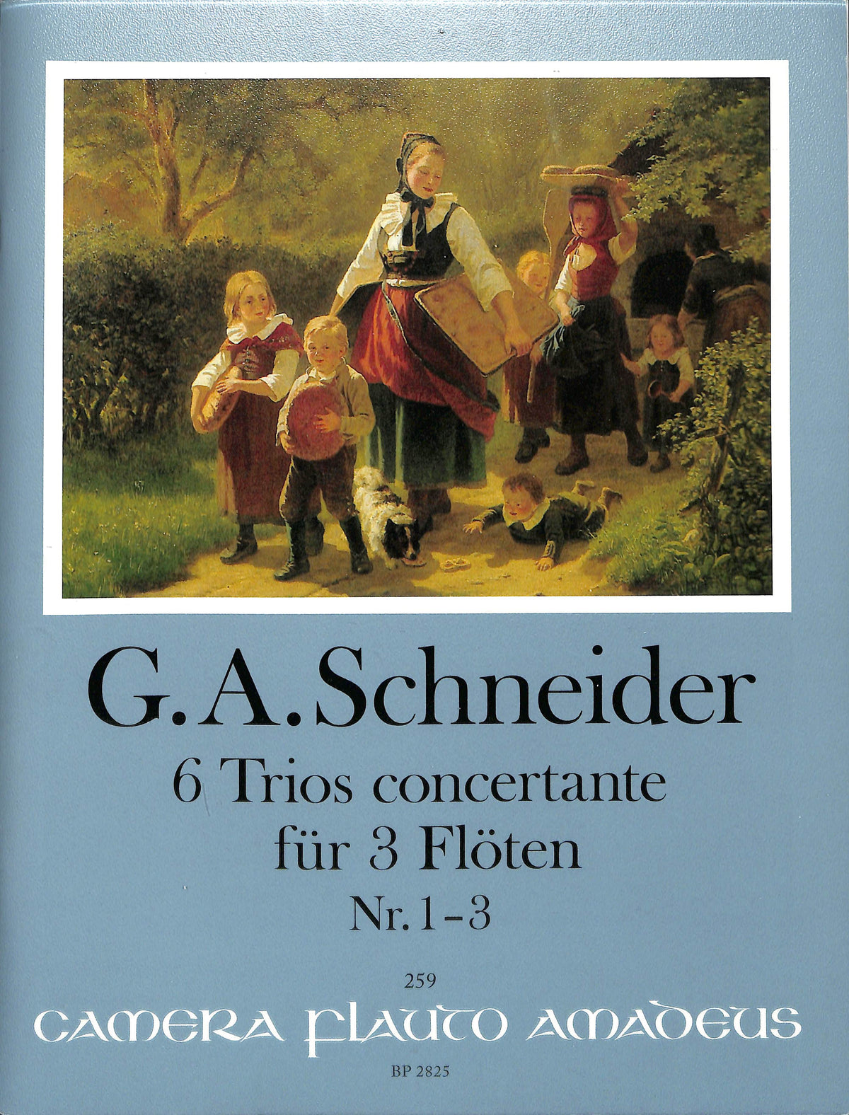 Schneider, GA :: 6 Trios concertante fur 3 Floten Nr. 1-3 [6 Concert Trios for 3 Flutes Nr. 1-3]