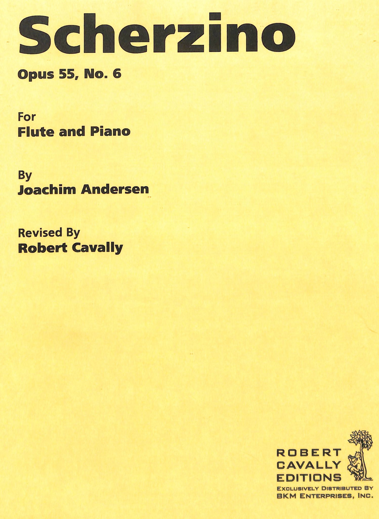 Sheet Music, Scherzino op. 55, no. 6, Andersen, J, Flute & Piano