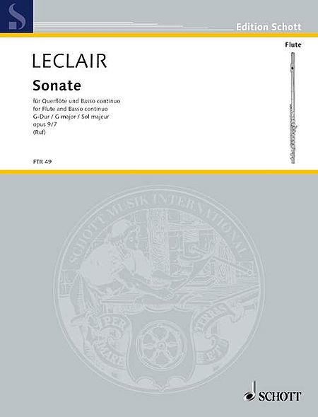 Leclair, JM :: Sonate G-Dur [Sonata in G major] op. 9, No. 7