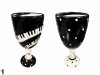 Goblets - Black and White Ceramic (Set of 2)