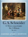 Schneider, GA :: 6 Trios concertante fur 3 Floten Nr. 4-6 [6 Concert Trios for 3 Flutes Nr. 4-6]