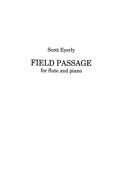 Eyerly, S :: Field Passage