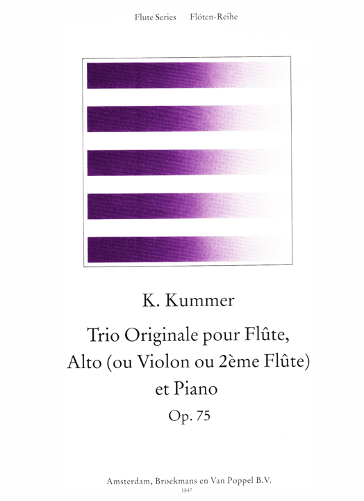 Kummer, K :: Trio Originale op. 75 [Original Trio op. 75]