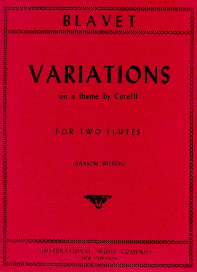 Blavet, M :: Variations on a Theme by Corelli