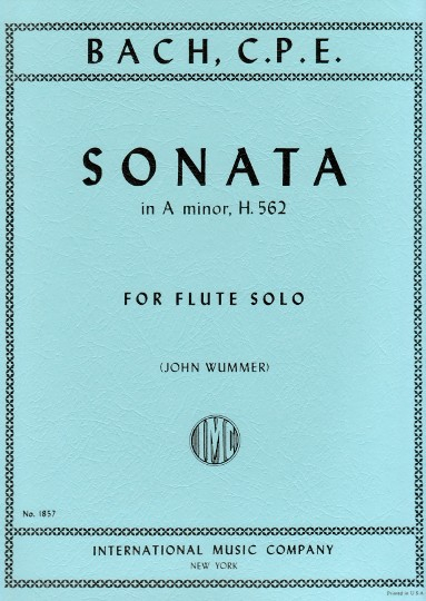 Bach, CPE :: Sonata in A minor, H. 562