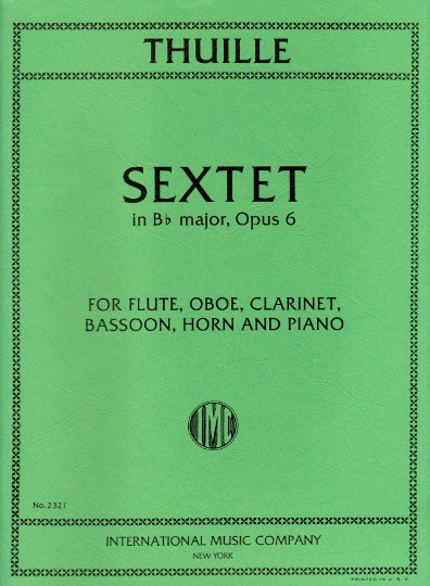 Thuille, L :: Sextet in Bb major, Opus 6