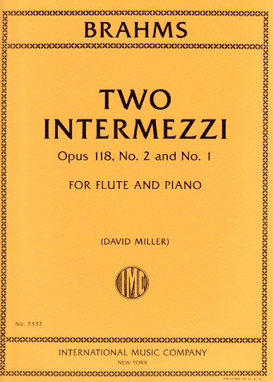 Brahms, J :: 2 Intermezzi op. 118, No. 2 & No. 1