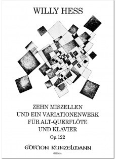 Hess, W :: Zehn Miszellen und ein Variationenwerk [Ten Miscellania and a Theme and Variations] Op. 122